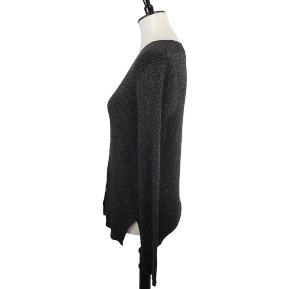 George Rainbow Metallic Ribbed Button-up Cardigan Large - Picture 6 of 8